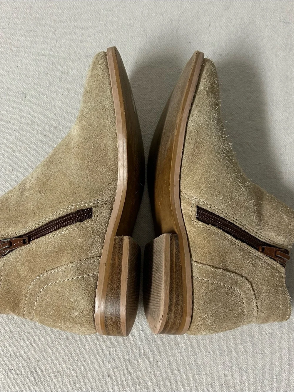 Jack Rogers Booties Girl’s 11 Beige Suede Leather
